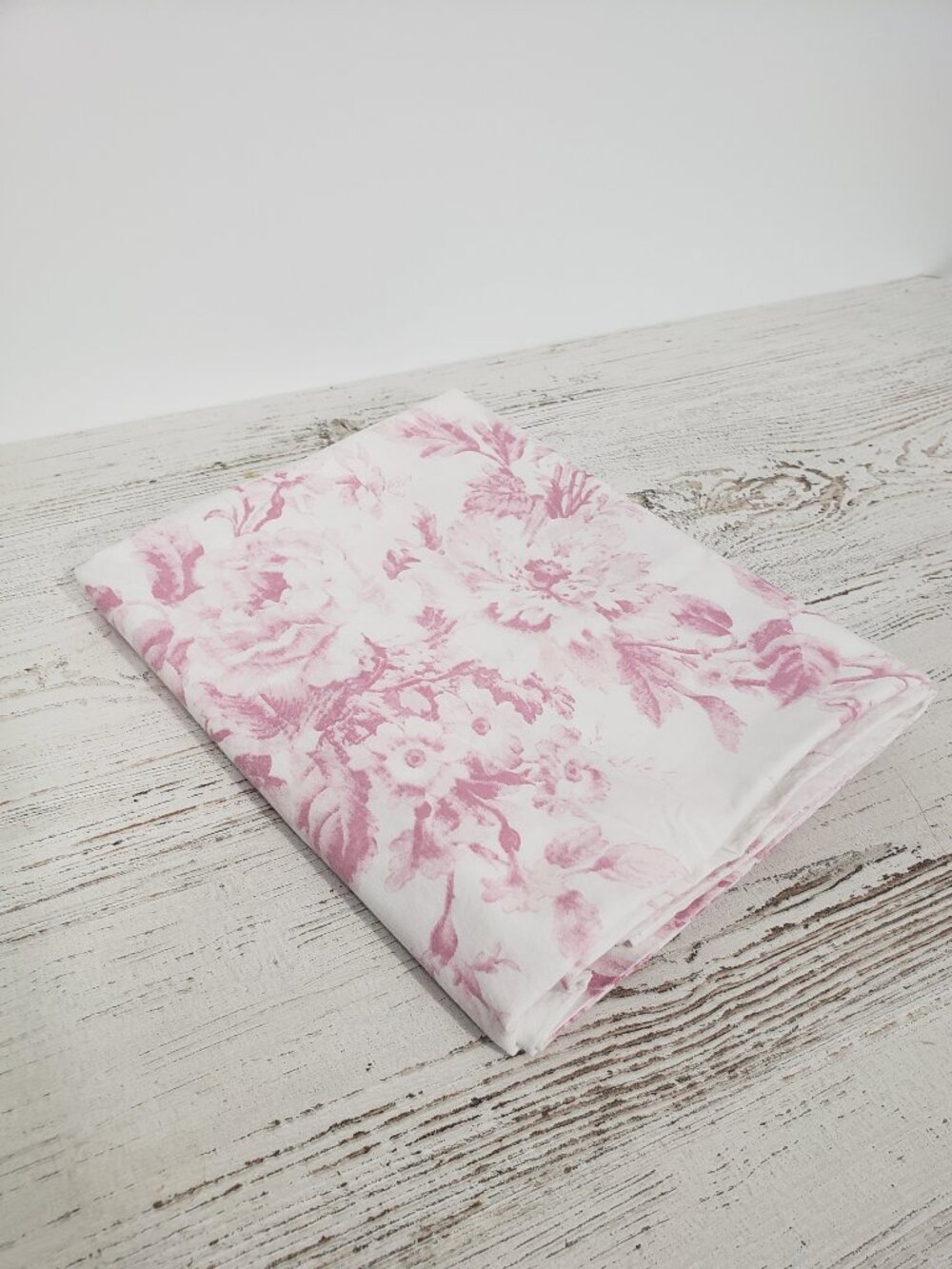 Cabbages & Roses   London  Pink White Floral Pillow Sham  King Size